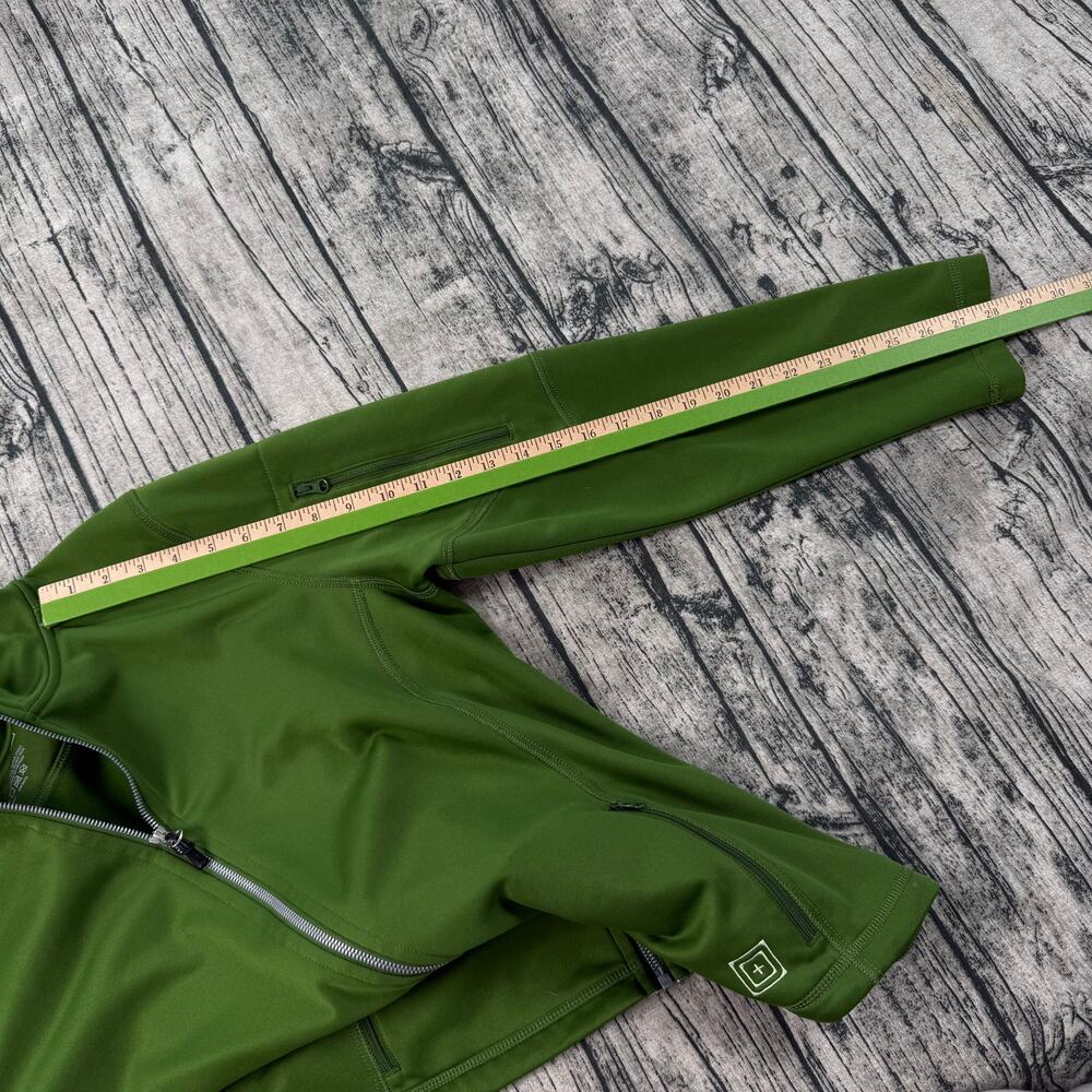 Tactical 5.11 Jacket Womens X-Large Hoodie Green Full Zip Soft-shell Athletic - Picture 10 of 11